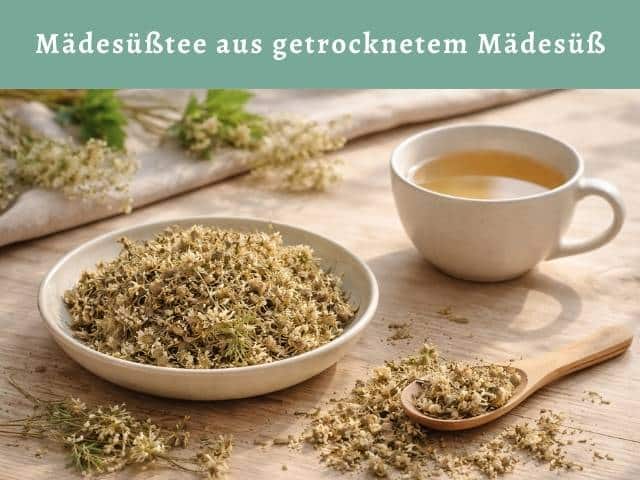 Mädesüßtee aus getrocknetem Mädesüß