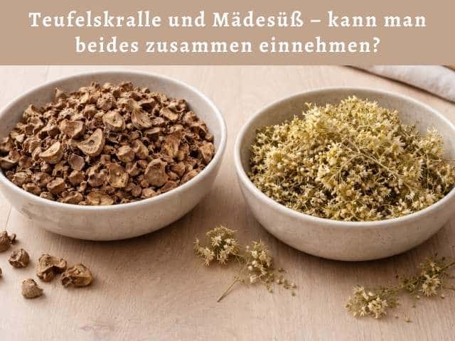 Teufelskralle und Mädesüß – kann man beides zusammen einnehmen?